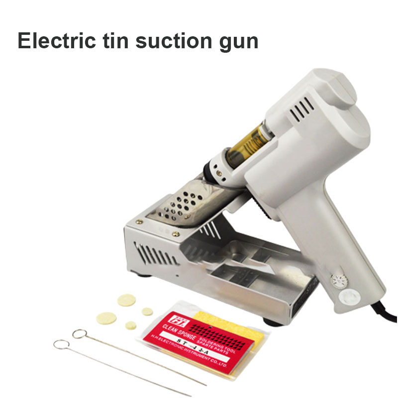 Desoldering Gun Vacuum Electric - ปั๊มดูดตะกั่วแบบมือถือ ใช้ไฟฟ้า สำหรับงานถอดและเชื่อมซ่อม 110V/220V