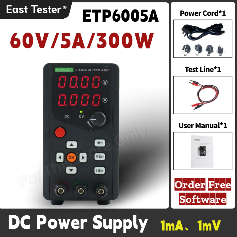 ETP6005A จอแสดงผลดิจิทัลแบบ4ช่ - Programmable Dc Power Supply 60V 5A บทวิจารณ์และราคา